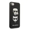 Karl Lagerfeld KLHCI8SAKICKCBK iPhone 7/8 / SE 2020 / SE 2022 fekete/fekete keménytok Saffiano Karl&Choupette Head tok - 2. kép