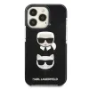 Karl Lagerfeld KLHCP13LTPE2TK iPhone 13 Pro tok fekete Karl&Choupette Head - 1. kép