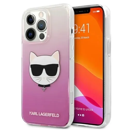 Karl Lagerfeld KLHCP13LCTRP iPhone 13 Pro tok rózsaszín/pink Choupette Head Karl Lagerfeld KLHCP13LCTRP iPhone 13 Pro tok rózsaszín/pink Choupette Head