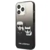 Karl Lagerfeld KLHCP13LTGKCK iPhone 13 Pro tok fekete Gradient Ikonik Karl & Choupette - 0. kép