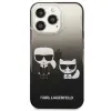 Karl Lagerfeld KLHCP13LTGKCK iPhone 13 Pro tok fekete Gradient Ikonik Karl & Choupette - 1. kép