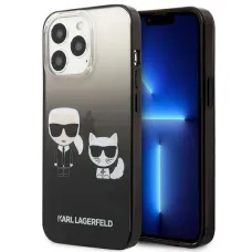 Karl Lagerfeld KLHCP13LTGKCK iPhone 13 Pro tok fekete Gradient Ikonik Karl & Choupette