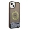 Karl Lagerfeld Liquid Glitter RSG tok iPhone 14 Plus - fekete - 2. kép