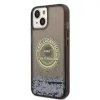 Karl Lagerfeld Liquid Glitter RSG tok iPhone 14 - fekete - 0. kép