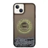 Karl Lagerfeld Liquid Glitter RSG tok iPhone 14 - fekete - 1. kép