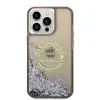 Karl Lagerfeld Liquid Glitter RSG tok iPhone 14 Pro Max - fekete - 1. kép