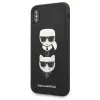 Karl Lagerfeld Saffiano Karl&Choupette Head tok iPhone X/XS - fekete - 0. kép