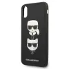 Karl Lagerfeld Saffiano Karl&Choupette Head tok iPhone X/XS - fekete - 1. kép