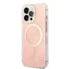 Set Guess GUBPP13XH4EACSP tok+ töltő iPhone 13 Pro Max pink/pink hard tok 4G Print MagSafe - 0. kép