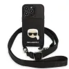 Karl Lagerfeld KLHCP13LSAKHPK iPhone 13 Pro Hardcase Saffiano Metal Karl Head tok - 0. kép