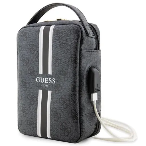 Guess Bag GUHBP4RPSK Organizer fekete/fekete 4G Nyomtatott Csíkok