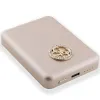 Guess MagSafe 4G Strassed Metal Logo indukciós powerbank 5W 3000mAh - arany - 2. kép