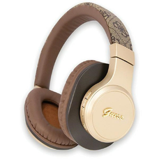 Guess Bluetooth on-ear slúchadlá GUBH604GEMW hnedá/hnedá 4G Script