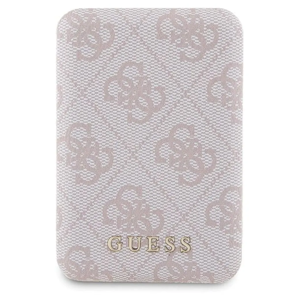 Guess 4G Metal Logo tok iPhone 15 Pro Max-hoz + 5000mAh MagSafe power bank - rózsaszín - 8