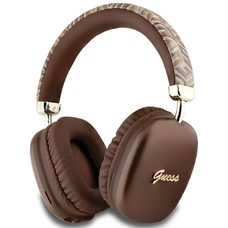 Guess GCube Metallic Script Logo vezeték nélküli Bluetooth fejhallgatók - barna