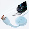 Baseus Free2Pull Mini USB-C to USB-C 60W USB kábel, 1m (kék) - 4. kép