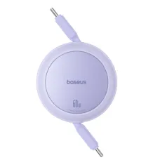 Baseus Free2Pull Mini USB-C to USB-C 60W USB kábel, 1m (lila)