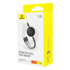 Gyors Töltőkábel 3 az 1-ben Baseus Free2Draw, USB-ről micro USB+USB-C+Lightning, 3.5A, 1.1m (fekete) - 4. kép