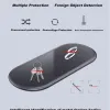 SMD XFHGY96 vezeték nélküli dupla QI gyors töltő, fekete 15W - 2. kép