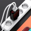 Baseus Mirror Lake Travel hálózati USB töltő adapter digitális kijelzővel gyorstöltő 2x USB 3.0 18W fekete (CCJMHA-A01) - 0. kép