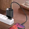 Baseus Mirror Lake Travel hálózati USB töltő adapter digitális kijelzővel gyorstöltő 2x USB 3.0 18W fekete (CCJMHA-A01) - 4. kép