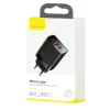 Baseus Mirror Lake PPS Travel hálózati USB töltő adapter digitális kijelzővel gyorstöltő 1x USB 3.0 1x USB-C 18W fekete (CCJMHC-A01) - 0. kép