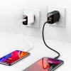 Baseus Mirror Lake PPS Travel hálózati USB töltő adapter digitális kijelzővel gyorstöltő 1x USB 3.0 1x USB-C 18W fehér (CCJMHC-A02) - 3. kép