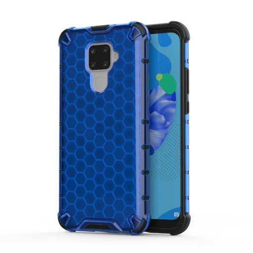 Honeycomb armor TPU tok Huawei Mate 30 Lite kék