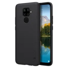 Nillkin Super Frosted Shield tok + ajándék támaszték Huawei Mate 30 Lite fekete