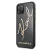 Karl Lagerfeld Signature flitteres keménytok iPhone 11 Pro fekete  - 0. kép