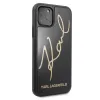 Karl Lagerfeld Signature flitteres keménytok iPhone 11 Pro fekete  - 3. kép