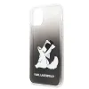Karl Lagerfeld Choupette mintás tok iPhone 11 fekete - 1. kép