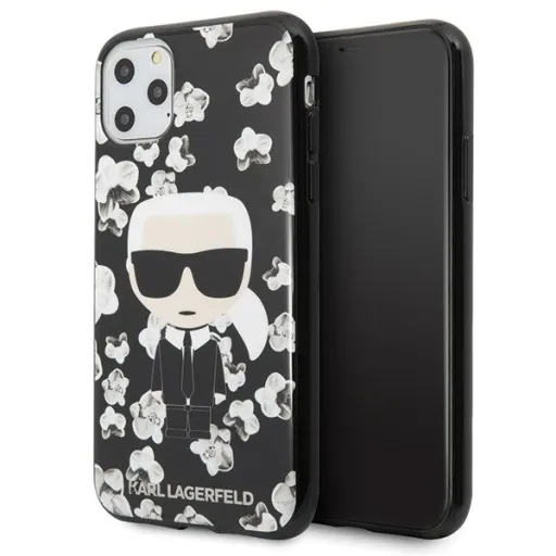 Karl Lagerfeld Ikonik Flower tok iPhone 11 fekete Karl Lagerfeld Ikonik Flower tok iPhone 11 fekete