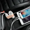 Hoco autós szivargyújtós töltő Z10 2 USB aljzattal fehér - 2. kép