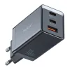 GaN Mcdodo CH-1543 hálózati töltő, 2x USB-C, 1x USB, 67W + USB-C - USB-C 2m kábel (fekete) - 0. kép