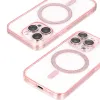 Csillogó Magsafe tok Samsung Galaxy S24 pink clear - 2. kép