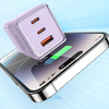 GaN 67W hálózati töltő Mcdodo CH-1502 2x USB-C, USB-A (lila) - 4. kép
