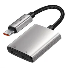 2 az 1-ben Audio Adapter Mcdodo CA-5570 2 az 1-ben USB-C - 2x USB-C átalakító kábel