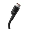 Baseus Fish-Eye 100W USB-C - USB-C gyors töltőkábel, 1m (fekete) - 1. kép