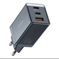 Mcdodo CH-1541 GaN hálózati töltő, 2x USB-C, 1x USB, 67W (fekete)