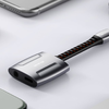Lightning to Lightning + AUX 3.5mm mini jack adapter, Mcdodo CA-6340 (fekete) - 3. kép