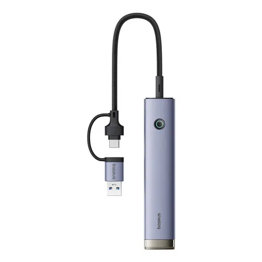 Hub 4in1 Baseus UltraJoy USB-A&USB-C to 4xUSB3.0+USB-C (szürke)