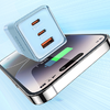 GaN 67W hálózati töltő Mcdodo CH-1503 2x USB-C, USB-A (kék) - 2. kép
