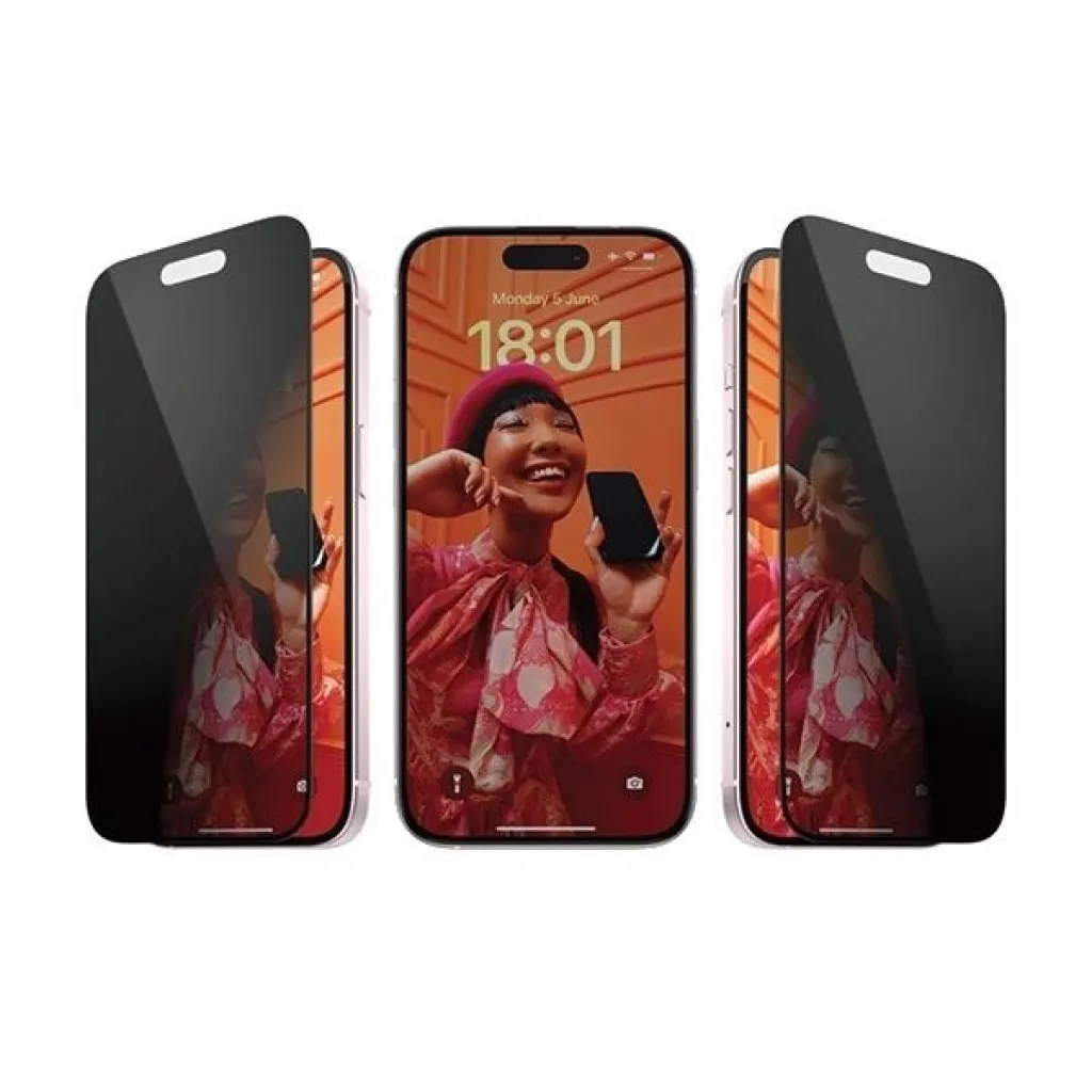 PanzerGlass Privacy Bundle 3in1 Átlátszó tok + Privacy üvegfólia + Kamera lencsevédő iPhone 15 Plus tok - 8