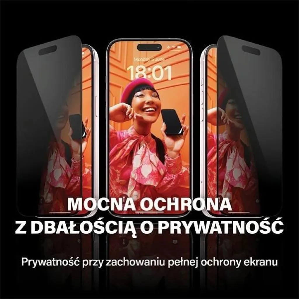 PanzerGlass Privacy Bundle 3in1 Átlátszó tok + Privacy üvegfólia + Kamera lencsevédő iPhone 15 Plus tok - 10