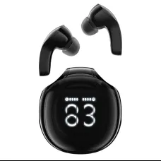 Acefast T9 Bluetooth 5.3 in-ear vezeték nélküli fülhallgató kijelzővel - fekete