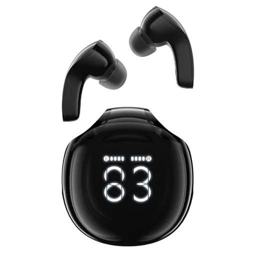 Acefast T9 Bluetooth 5.3 in-ear vezeték nélküli fülhallgató kijelzővel - fekete