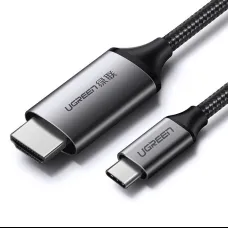 Ugreen kábel HDMI kábel - USB Type C 4K 60 Hz 1,5 m fekete-szürke (MM142 50570)