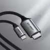 Ugreen kábel HDMI kábel - USB Type C 4K 60 Hz 1,5 m fekete-szürke (MM142 50570) - 2. kép