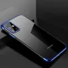 Clear Color Gél TPU Elektoforézis keretes tok Samsung Galaxy A72 4G kék tok - 2. kép